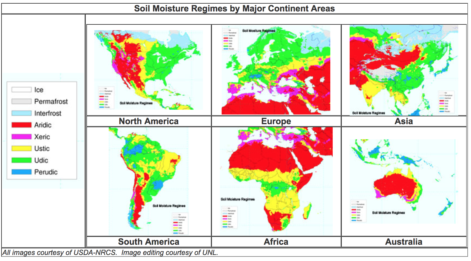 Usda Soil Temperature Map 6.10 - Soil Moisture Regimes | Soil Genesis And Development, Lesson 6 -  Global Soil Resources And Distribution - Passel