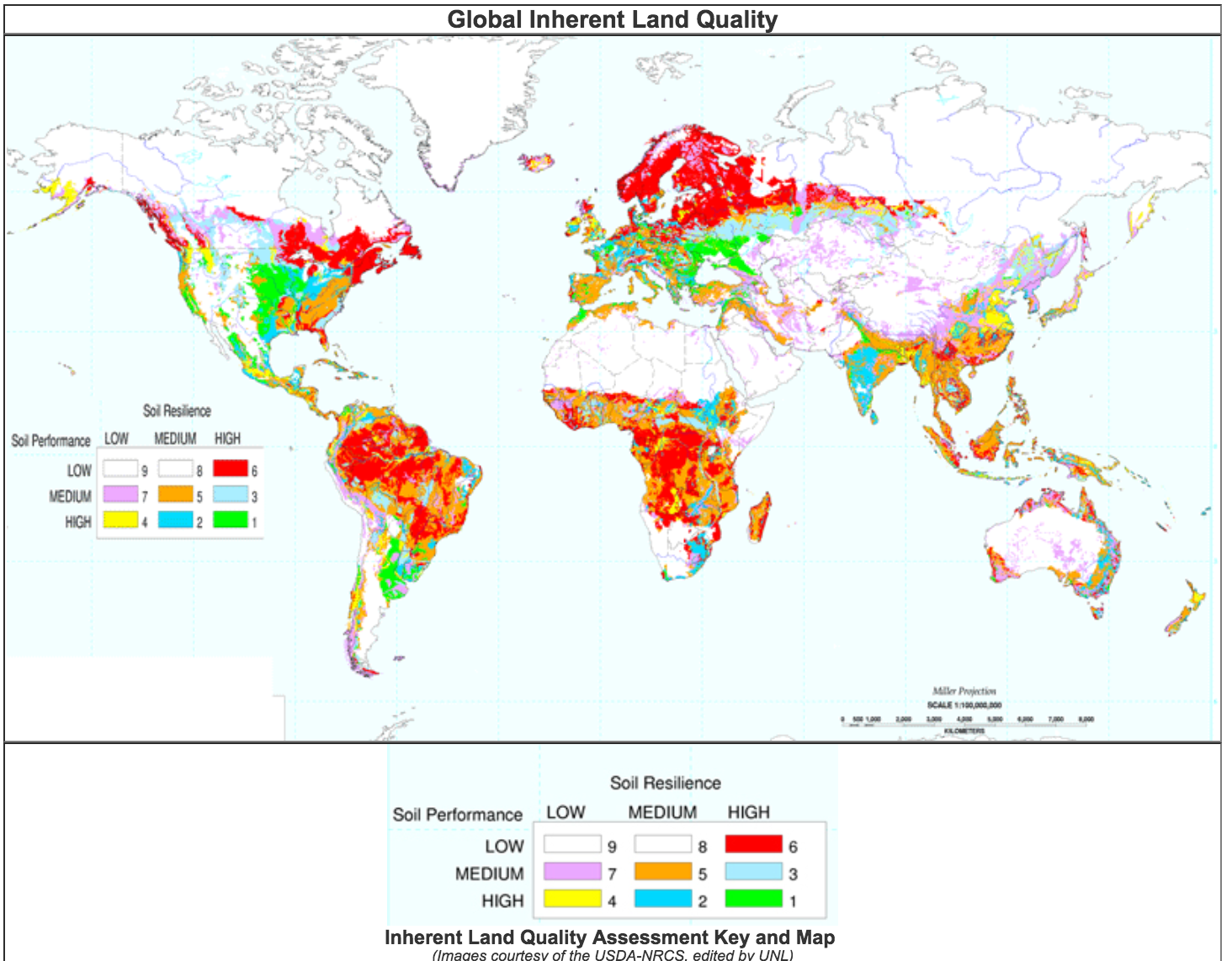 land quality assessment map worldwide